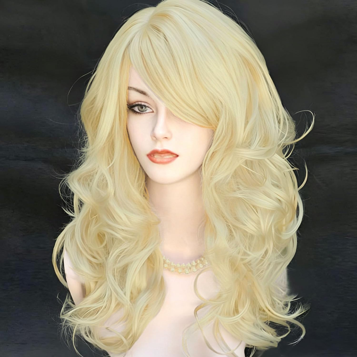 Thumbnail 2 de RightOn Long Curly Wig with Bangs, 22-Inch
