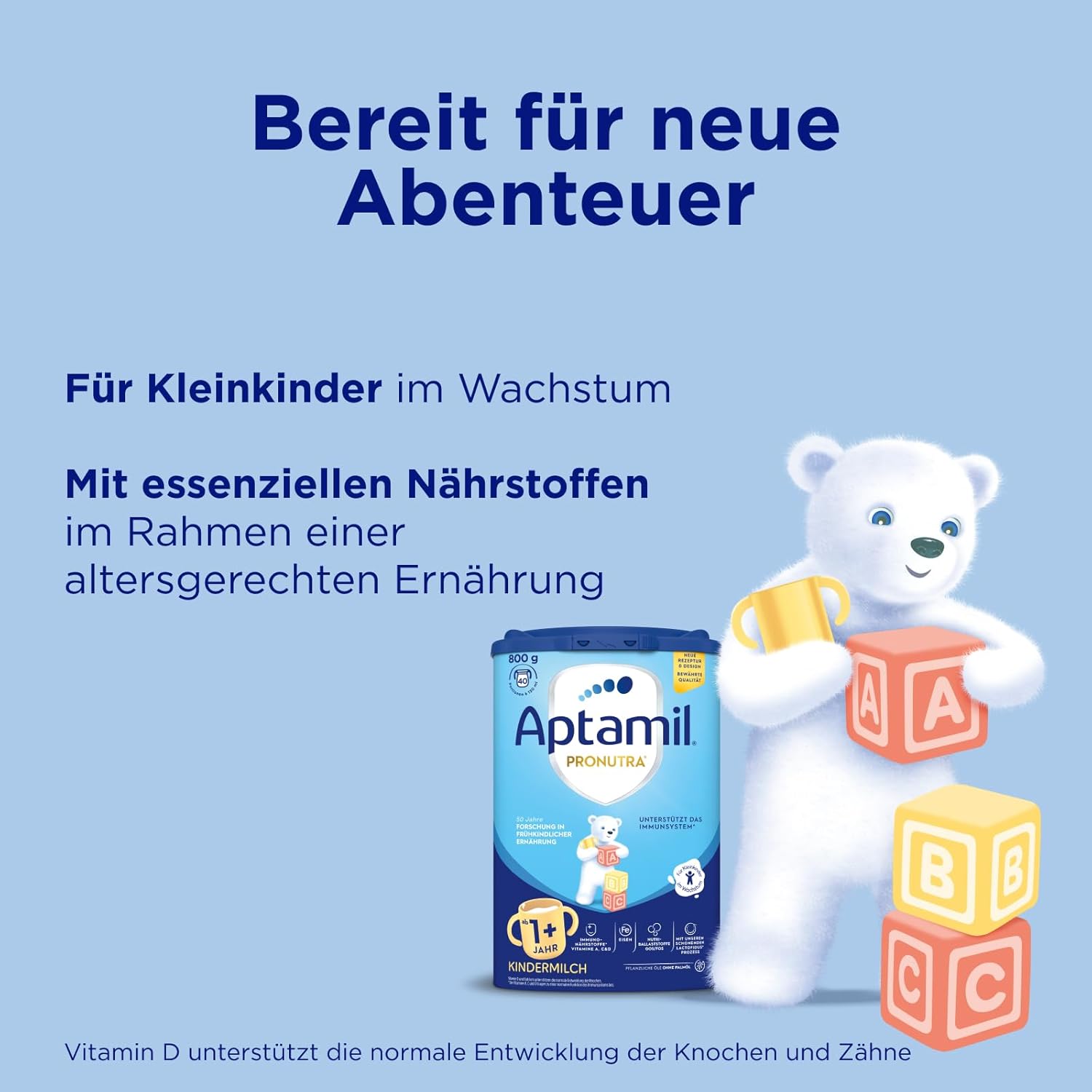 Detalle 2 de Aptamil Kindermilch 1 Plus ab 1 Jahr – 800 g