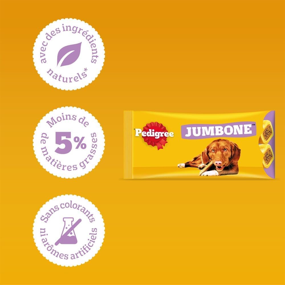 Detalle de Pedigree Son Os à Mâcher Jumbone Récompenses pour Moyen Chien – Pack de 12