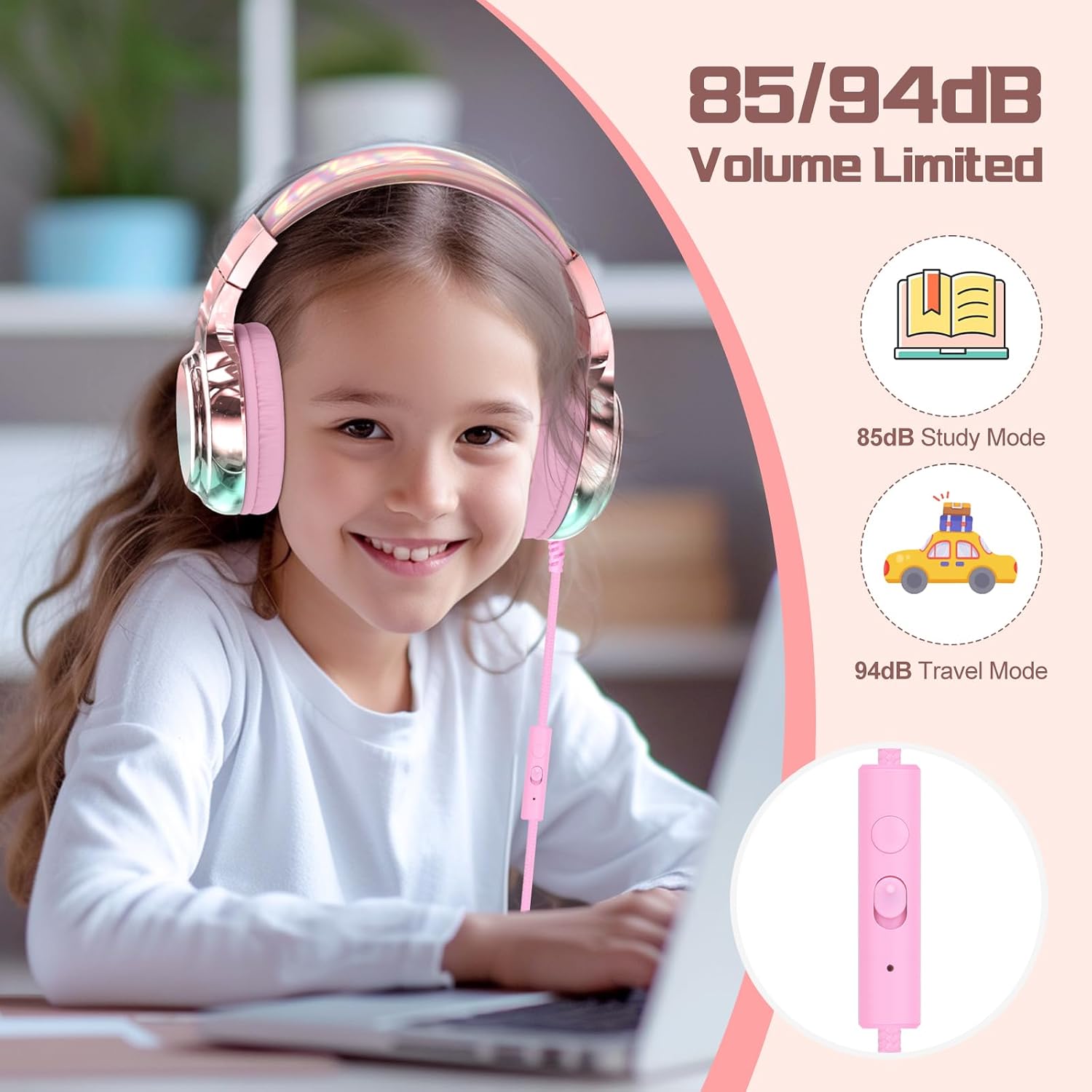 Detalle 2 de JYPS Auriculares para Niños 85/94dB