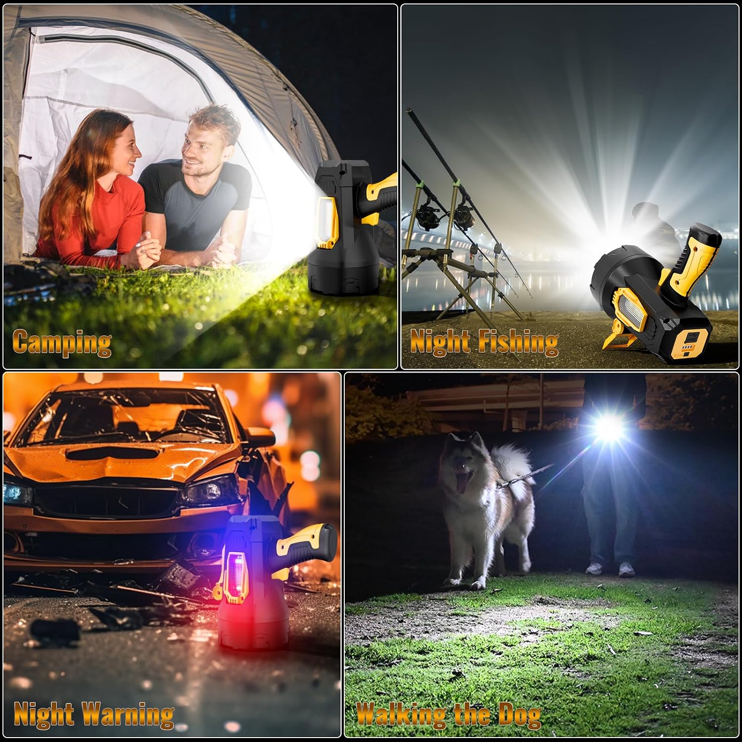 Thumbnail 6 de Rechargeable Spotlight 10000mAh handheld spotlight