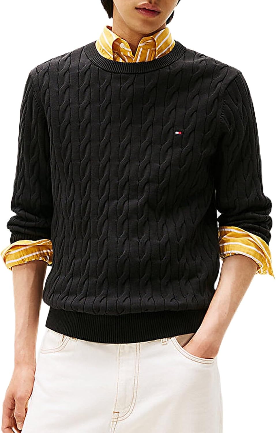 Thumbnail 5 de Tommy Hilfiger Classic Cotton Cable Crew Neck suéter 100% algodón