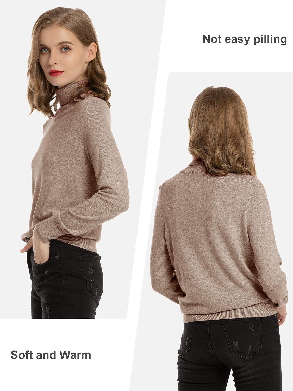 Thumbnail 5 de Woolen Bloom Polo Neck Jumper S‑XXL