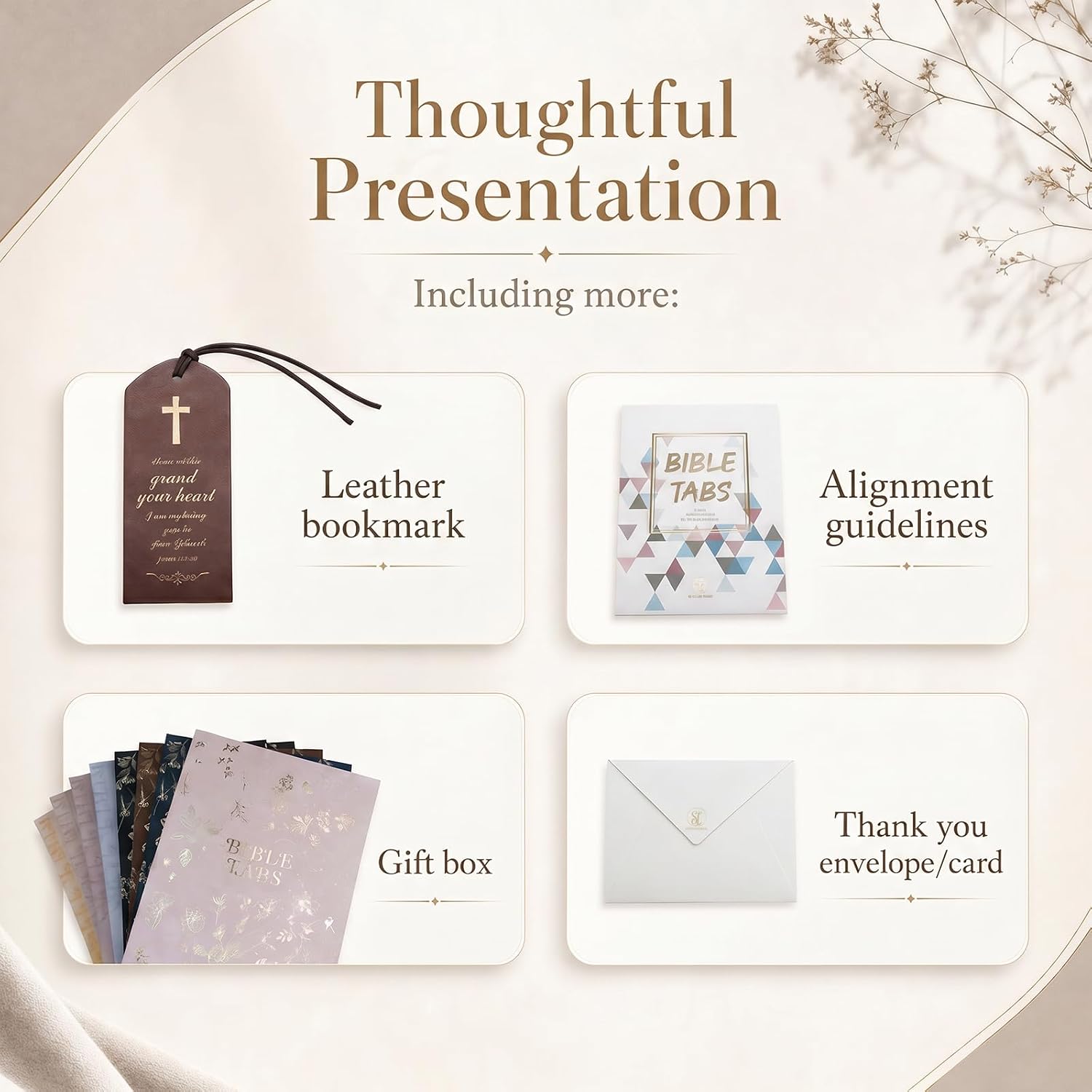 Detalle 2 de UPAFEXXI Bible Tabs, 80 Laminated Labels with 3D Gold Foil Lettering