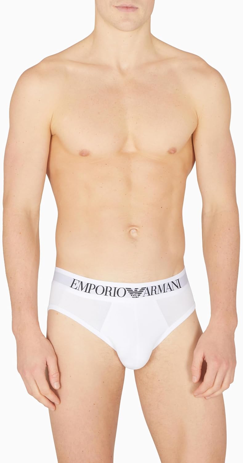 Detalle de Emporio Armani Essential Cotton Brief Mutande da Uomo — Pacco da 1