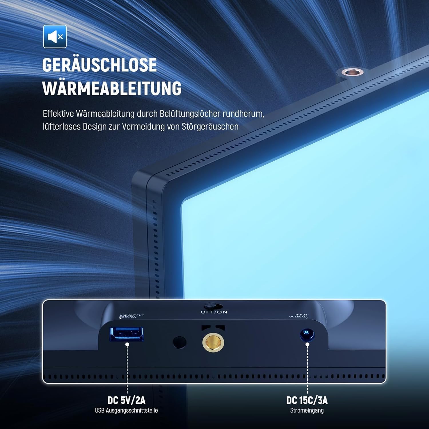 Thumbnail 6 de NEEWER GL25C LED RGB Streaming Key Light mit App-/PC-/Stream-Deck-Steuerung, 25 W