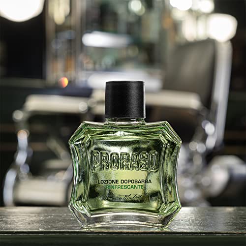 Detalle de Proraso After Shave Lotion with Eucalyptus Oil & Menthol (3.4oz) – Refreshing Italian Grooming for All Beard Types