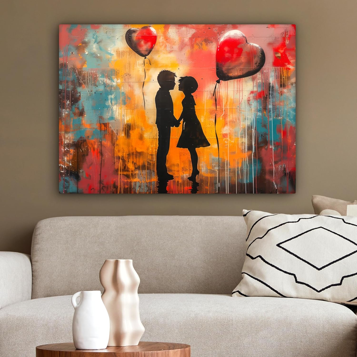 Thumbnail 3 de MuchoWow Impression sur Toile 80x60 cm Murale