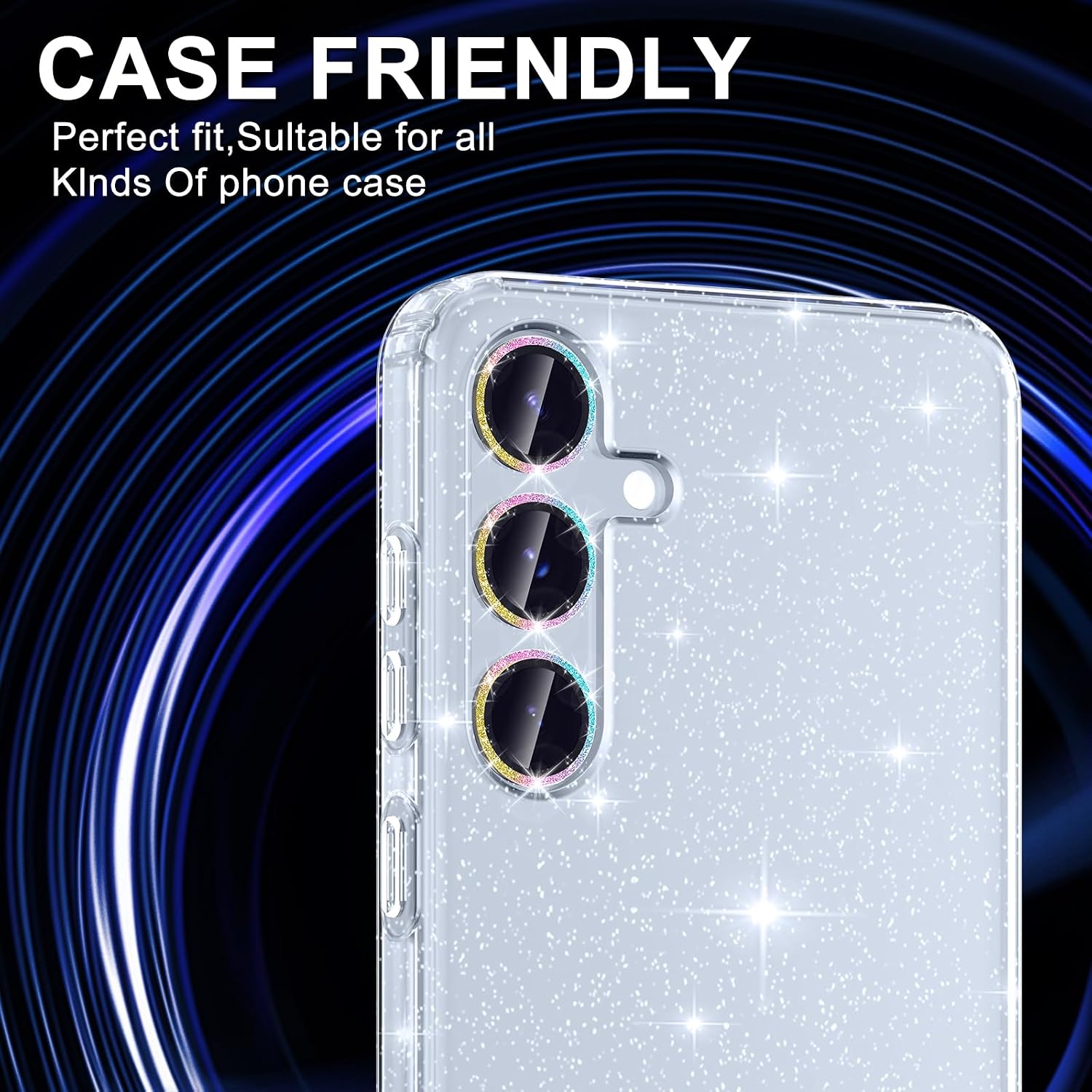 Detalle 1 de Avocase BTS0290-08 Camera Lens Protector for Galaxy S25 Plus, 9H Glass