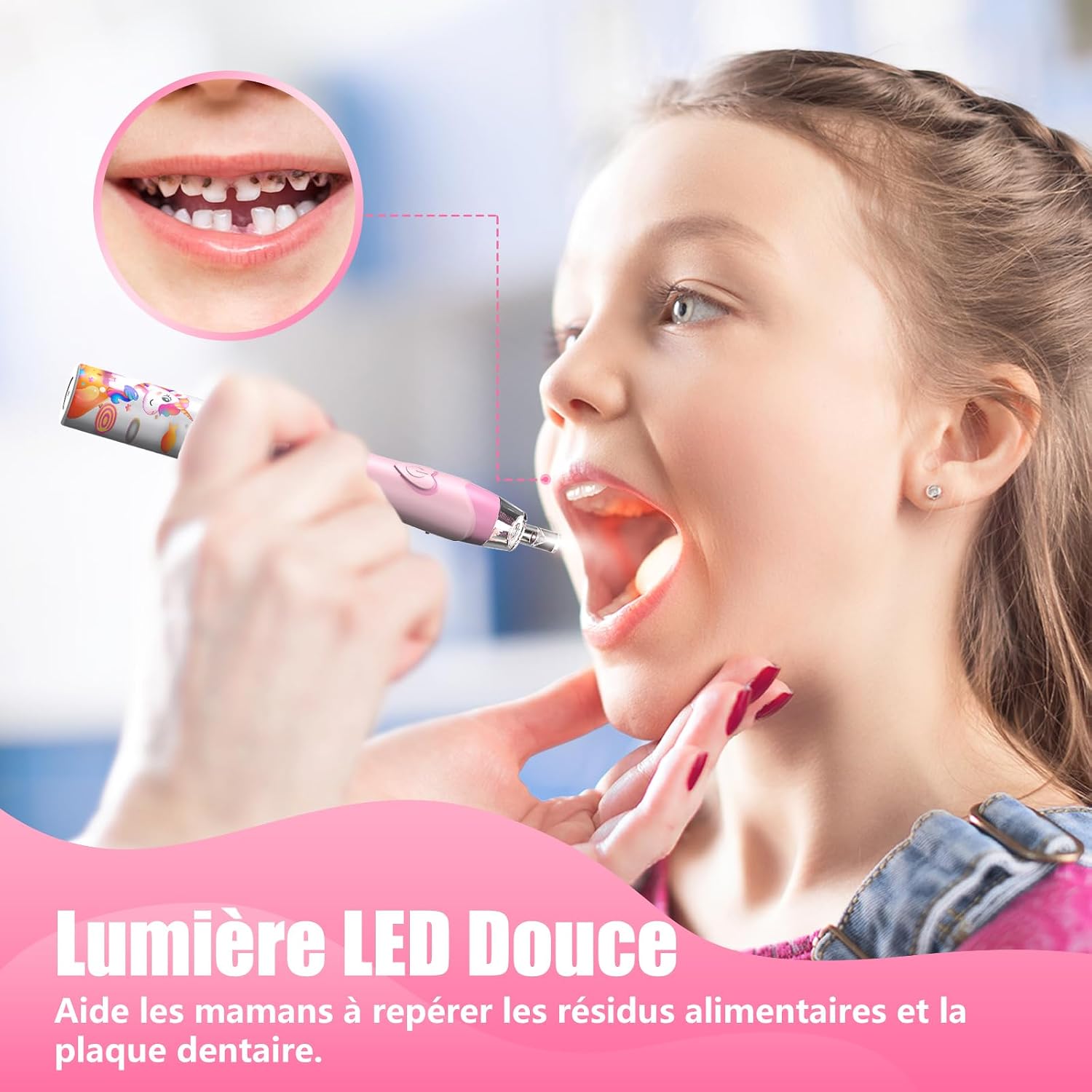 Detalle 1 de Brosse à dents électrique enfant 3–12 ans 🪥
