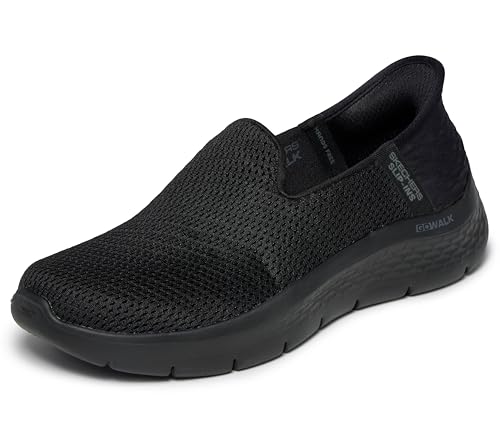 Detalle de Skechers Women's Slip-Ins Go Walk Flex Relish - Black, UK 6 Wide
