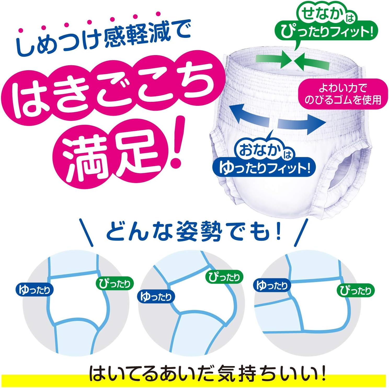 Detalle de アクティ 肌ケア M-L 大人用紙おむつ うす型パンツ 2回分吸収・18枚入り