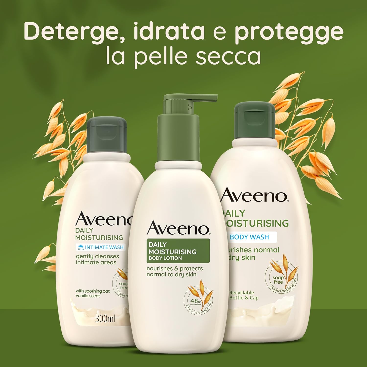Thumbnail 6 de Aveeno Daily Moisturising Lozione Corpo con Avena Colloidale Prebiotica, senza profumo, 300 ml