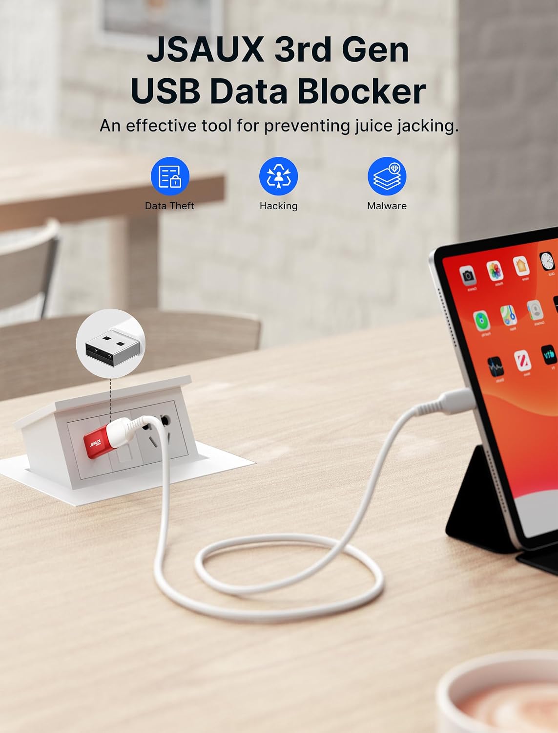 Thumbnail 1 de JSAUX Bloqueur de données USB 4