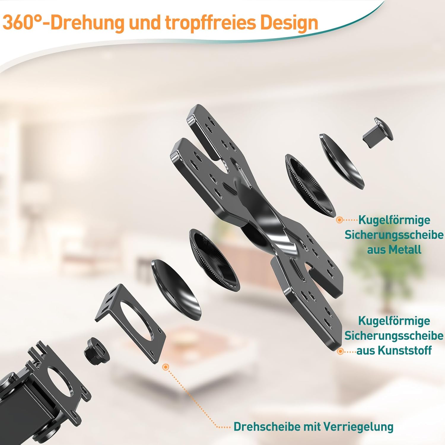 Thumbnail 4 de ELIVED EV026 Monitor Wandhalterung 14-30"