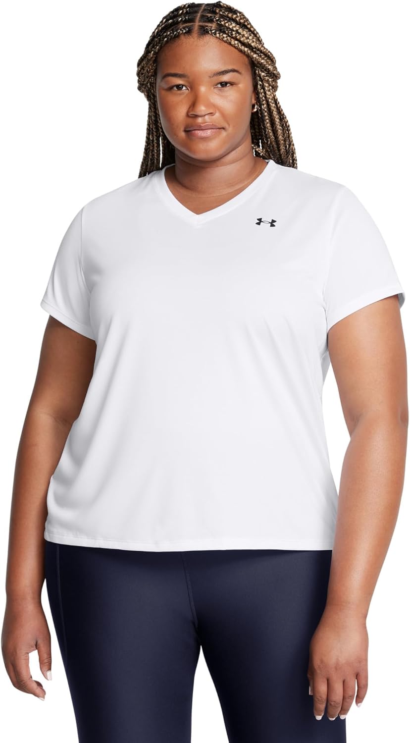 Thumbnail 6 de Under Armour Damen Tech Short Sleeve V-Neck T-Shirt – leicht, flexibel und kühl im Training