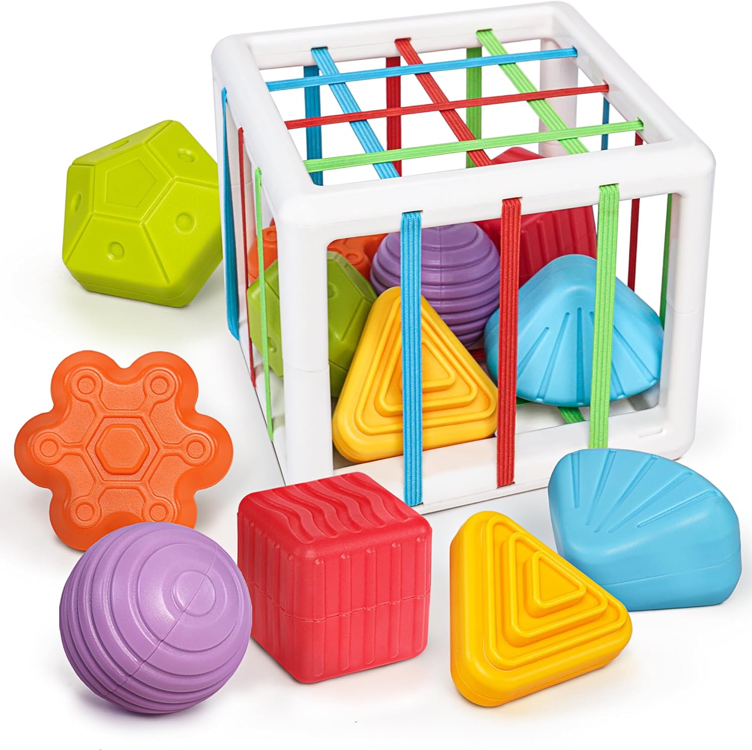 Detalle de LiKee Montessori shape sorter 6 pcs