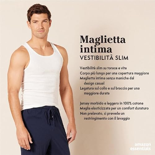 Detalle de Camicia da uomo Amazon Essentials – Nero (Black/Heather Grey), taglia Large