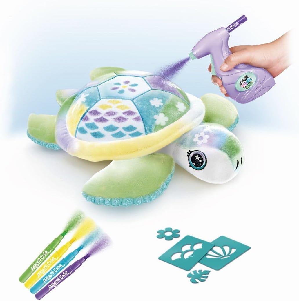 Detalle 2 de Canal Toys OFG 280 Airbrush Nature – pluszowy żółw do kolorowania z szablonami