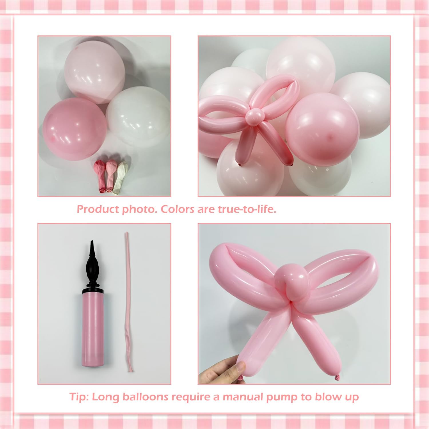 Thumbnail 3 de Coquette Coquette Birthday Decorations 145-Piece Pink and White Balloon Garland Arch Kit