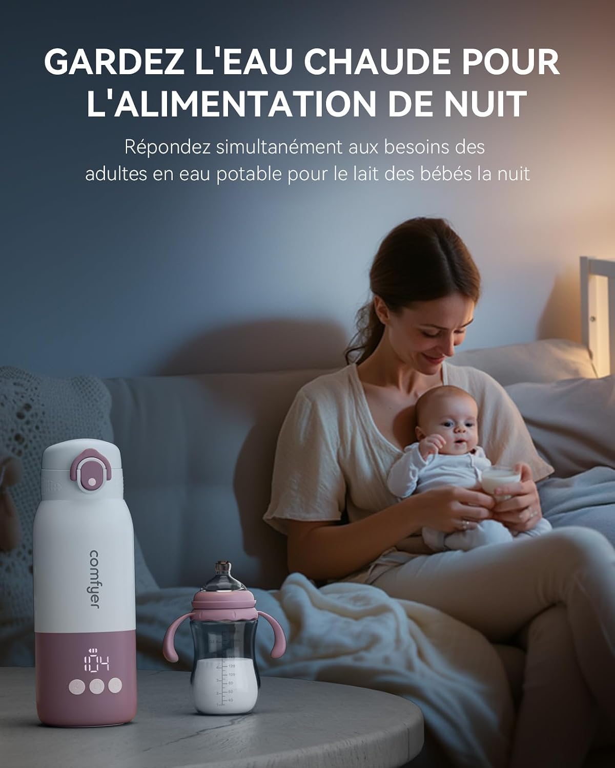 Thumbnail 4 de Comfyer BW01 Chauffe Biberon Nomade Portable sans Fil – Chauffage rapide et grande autonomie