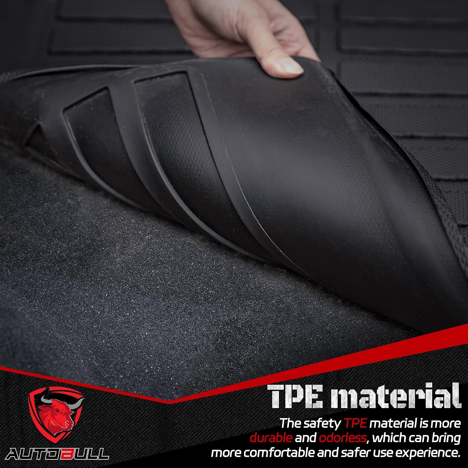 Detalle 2 de AUTOBULL Cargo Liner for 2015–2024 Ford Edge — All-Weather Trunk Mat