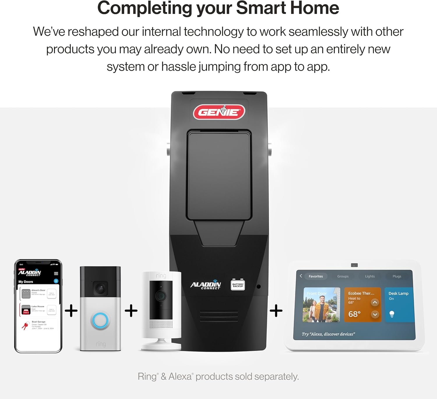 Thumbnail 3 de Genie B6172H Wall Mount Smart Garage Opener 14ft