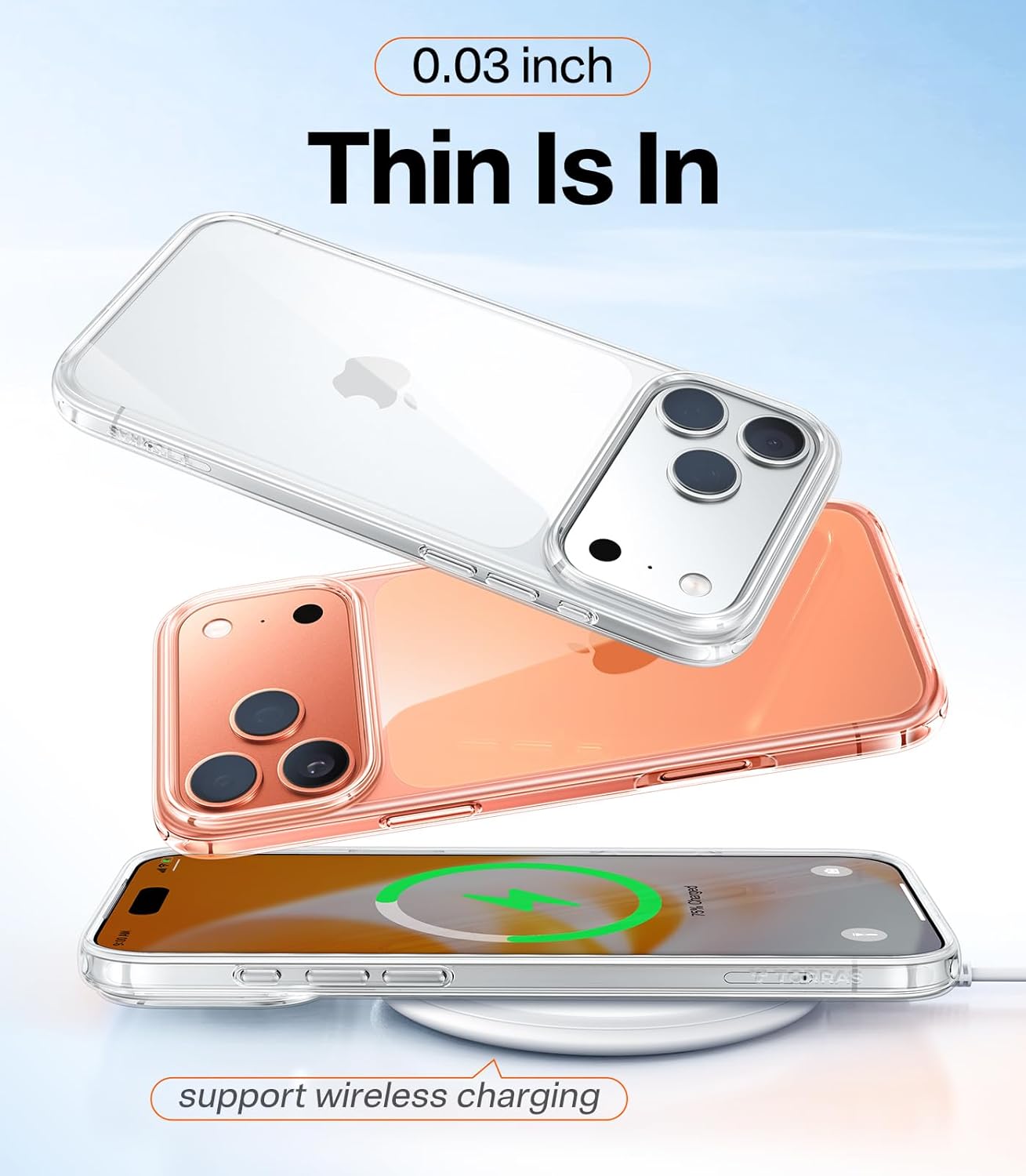 Thumbnail 6 de TORRAS iPhone 17 Pro Clear Case 0.04in