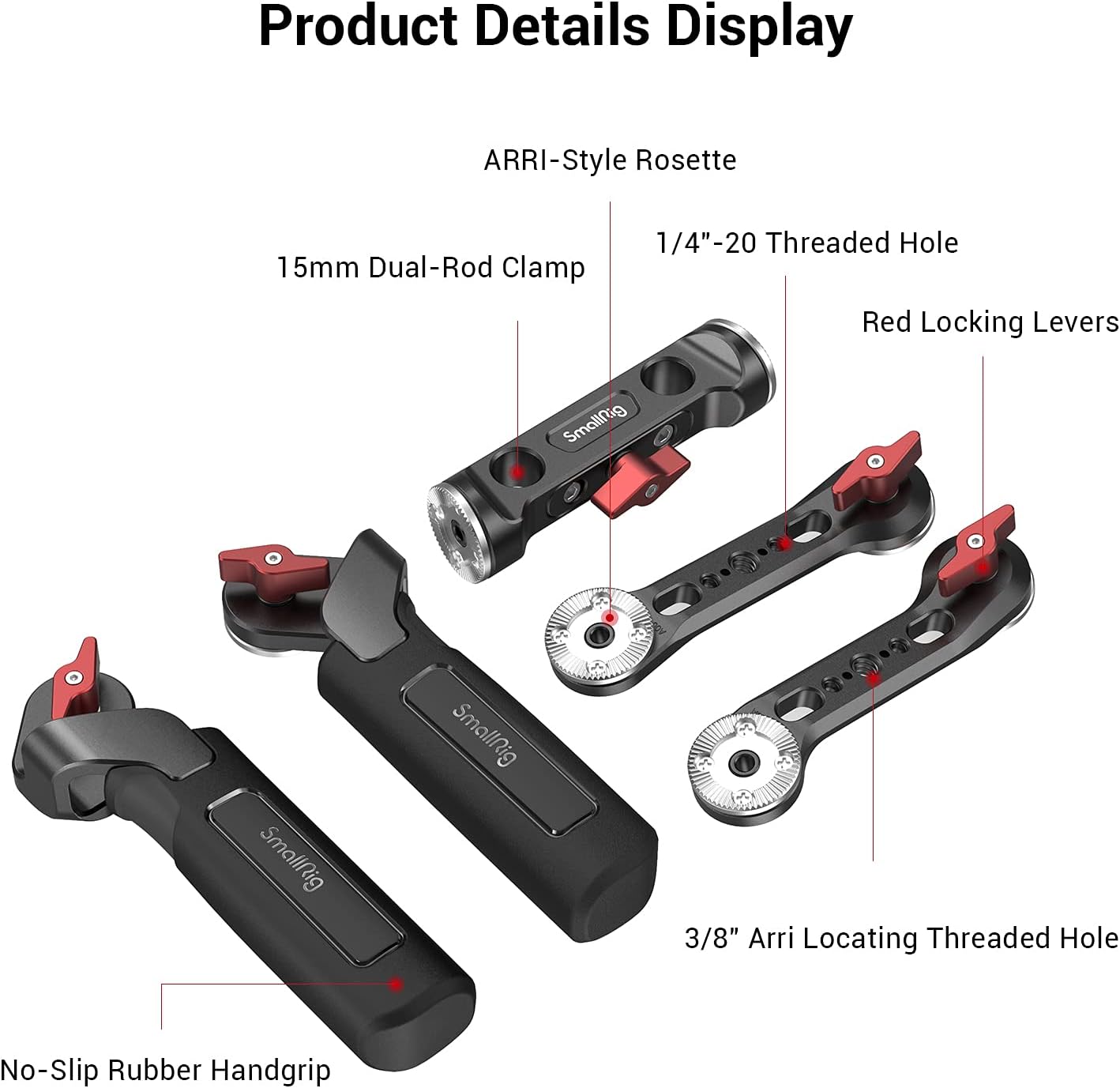 Thumbnail 4 de SMALLRIG 2002F Rosette Handle Kit for rigs 📷