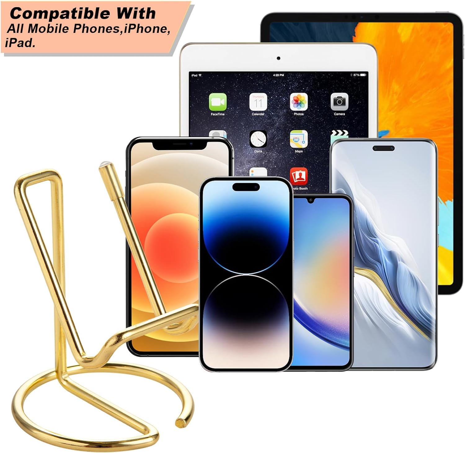 Detalle 2 de ROPOSY 2 Pack Cell Phone Stand for Desk