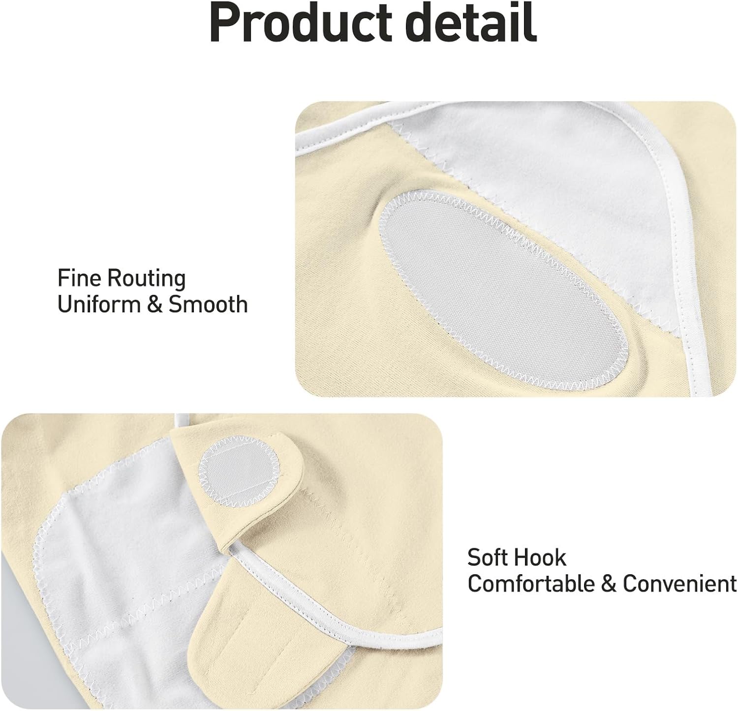 Detalle 2 de GLLQUEN BABY Baby-Schlafsack im Wickel-Stil (0–3 Monate) aus 100% Bio-Baumwolle, Oeko-Tex 100, Unisex 3er Pack