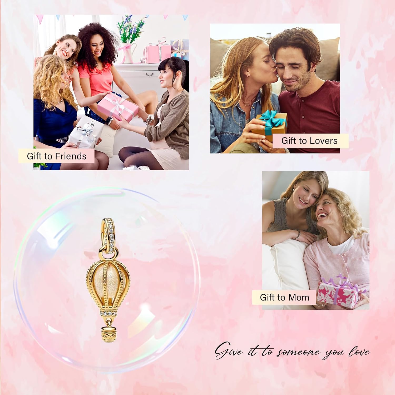 Thumbnail 3 de Amuefer Charms in argento 925 Animale amore – Ciondolo compatibile con bracciali europei, regalo perfetto