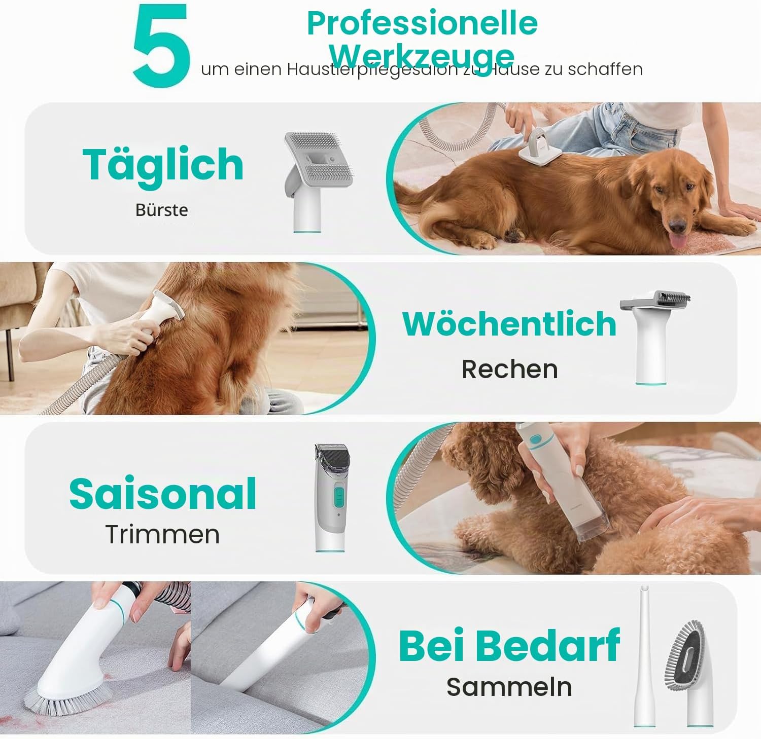 Thumbnail 1 de Neakasa P1 Pro Hundeschermaschine mit Staubsauger – Komplettes Haustierpflegeset