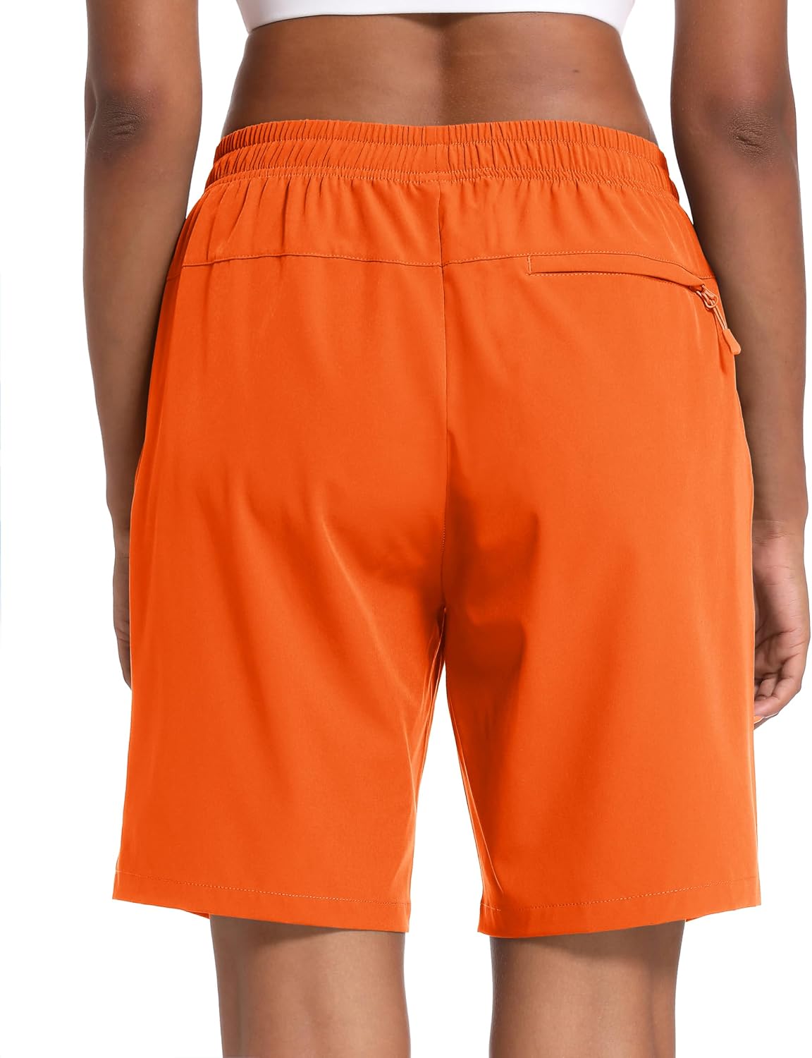 Detalle de MAGCOMSEN Women's Hiking Shorts, 8-Inch Quick-Dry Style with 3 Zip Pockets