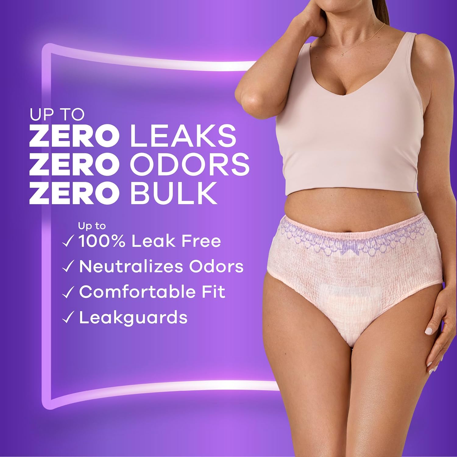 Detalle 2 de Always Discreet XXL Adult Incontinence Underwear, 52 pcs 🩲