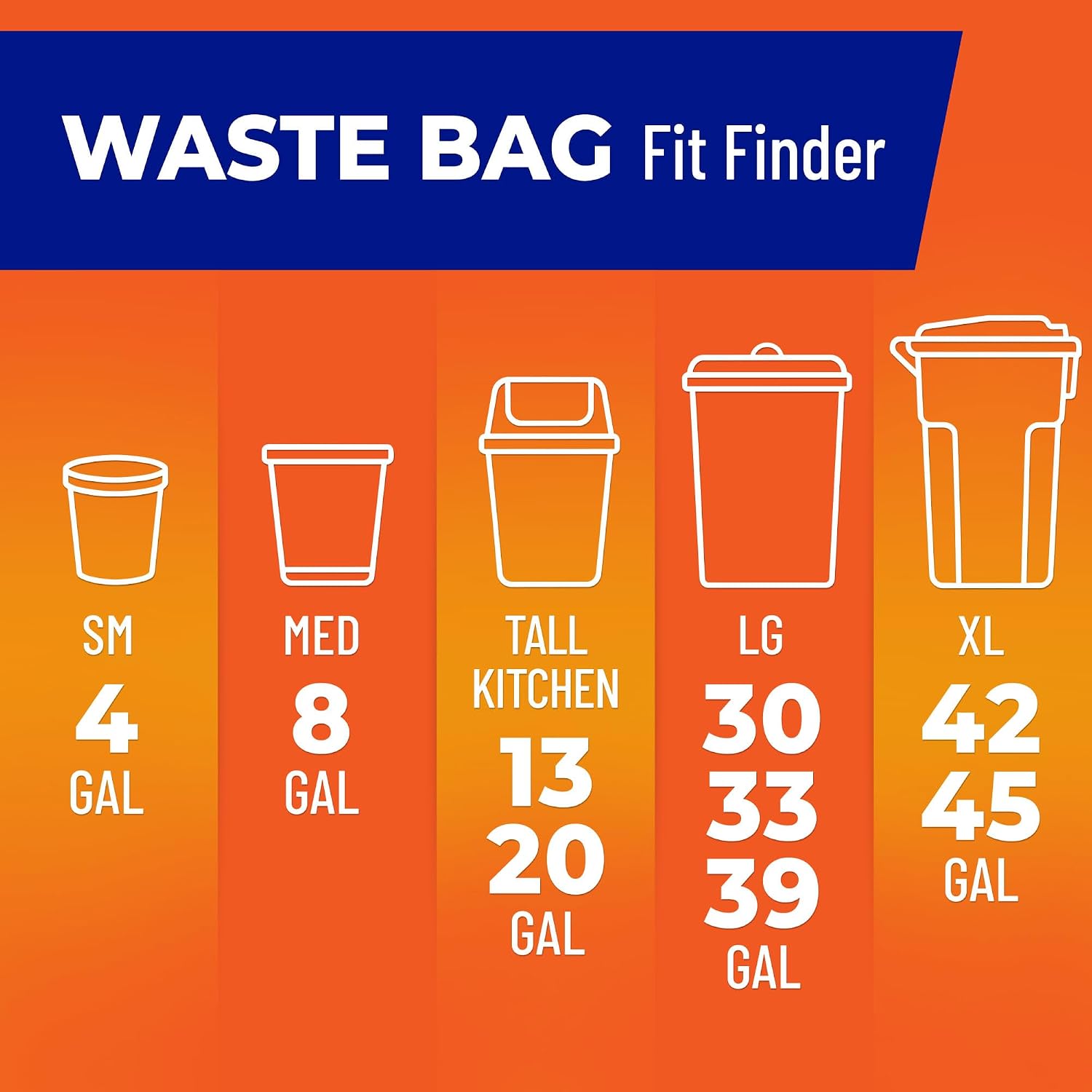 Thumbnail 6 de Hefty Ultra Strong 13 Gal Kitchen Trash Bags, Blackout, Clean Burst, 80 ct