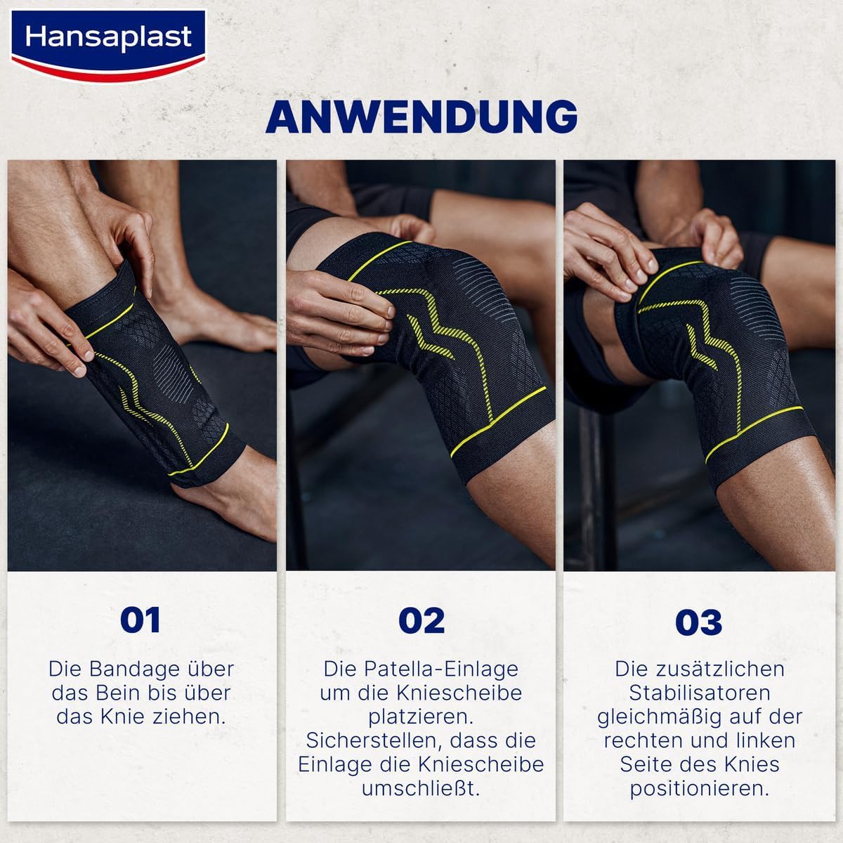 Thumbnail 6 de Hansaplast Performance Knie-Bandage (Dynamic Guard & Dynamic Recovery Knit) – stabilisiert & entlastet, Größe L/XL