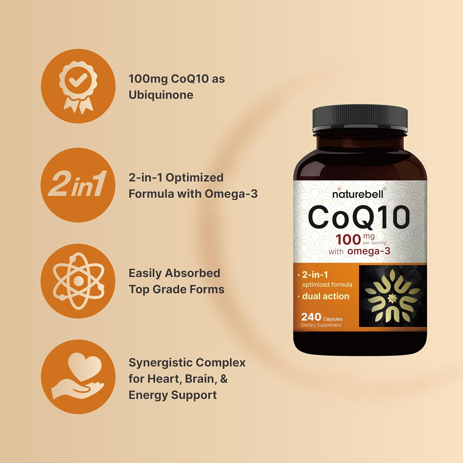 Detalle de NatureBell CoQ10 Supplement 100 mg
