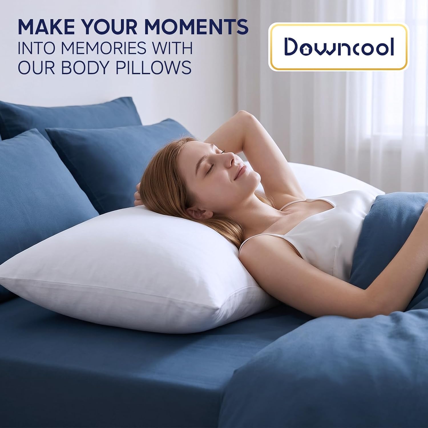 Detalle 2 de DOWNCOOL Body Pillow Insert, 20 x 54 Inches