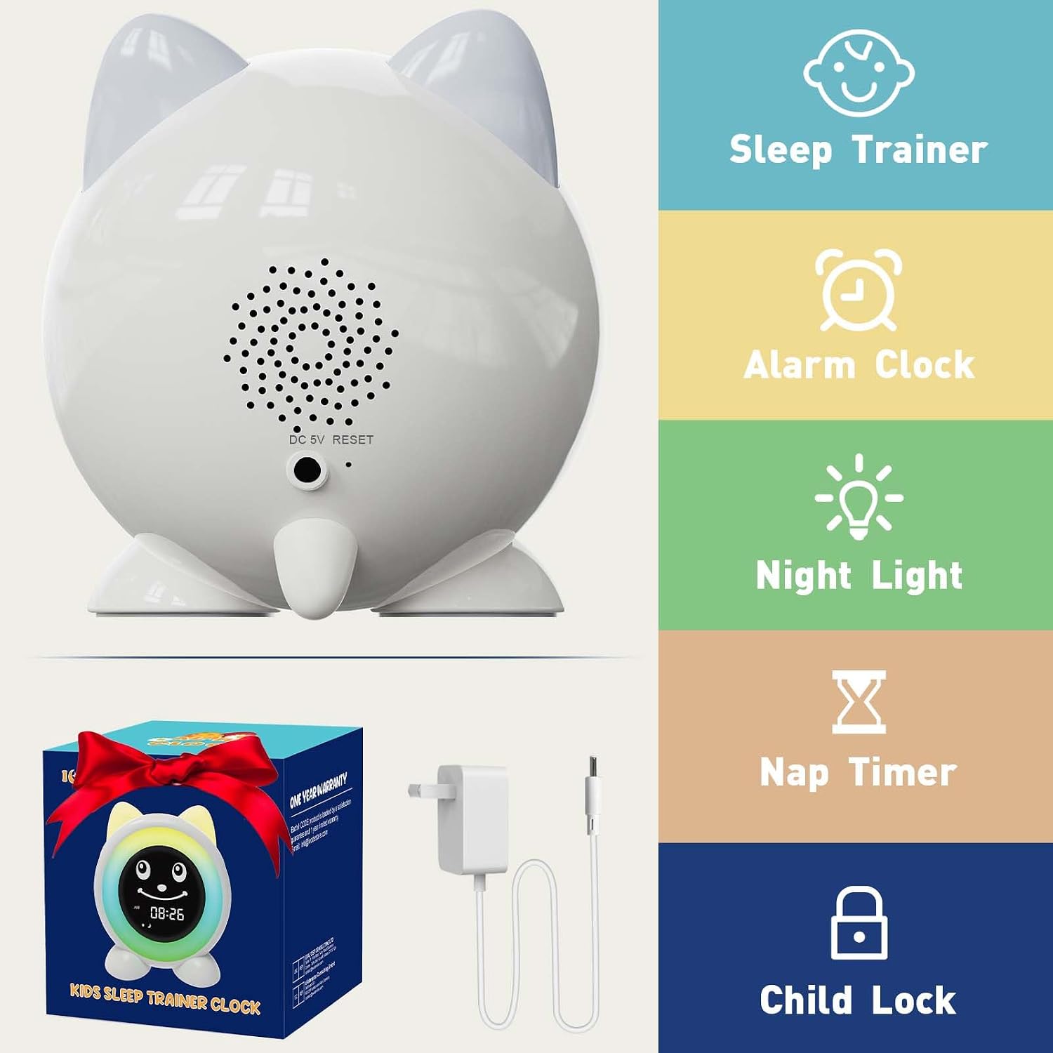 Thumbnail 6 de I·CODE Time to Wake Kids Alarm Clock