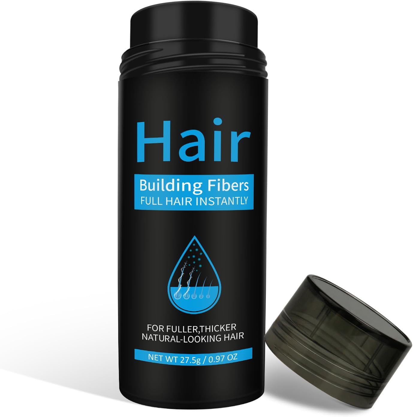 Detalle de Fibre Capelli Nero 27.5G: fibre alla cheratina vegetale per capelli più pieni in pochi secondi