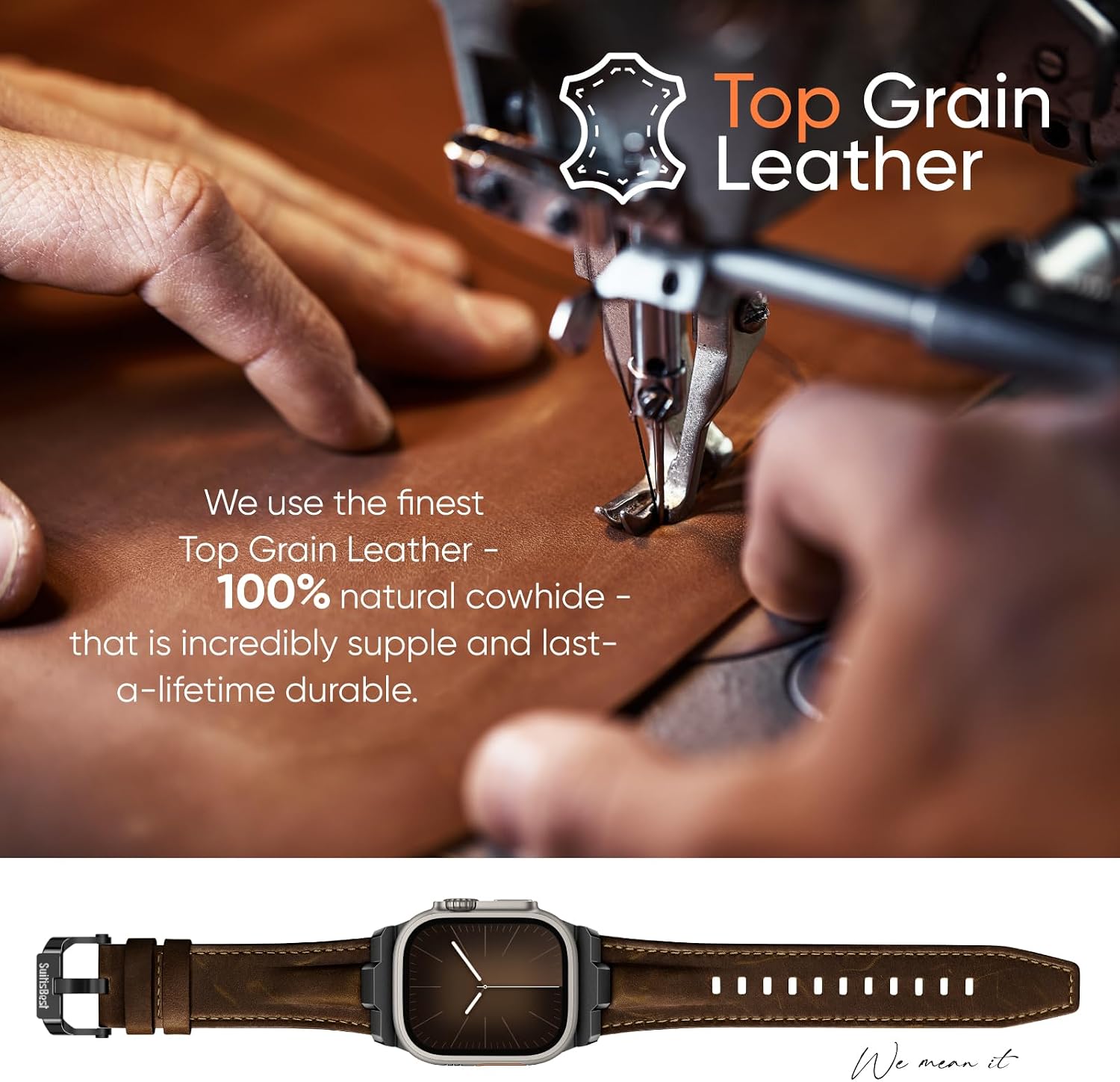 Thumbnail 6 de Suitisbest Genuine Leather Band 49mm