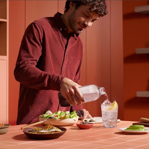 Detalle de Sodastream Classic – Lot de 3 bouteilles réutilisables 1 L sans BPA, compatibles Gaia/Terra/Art/Ensō (noires)