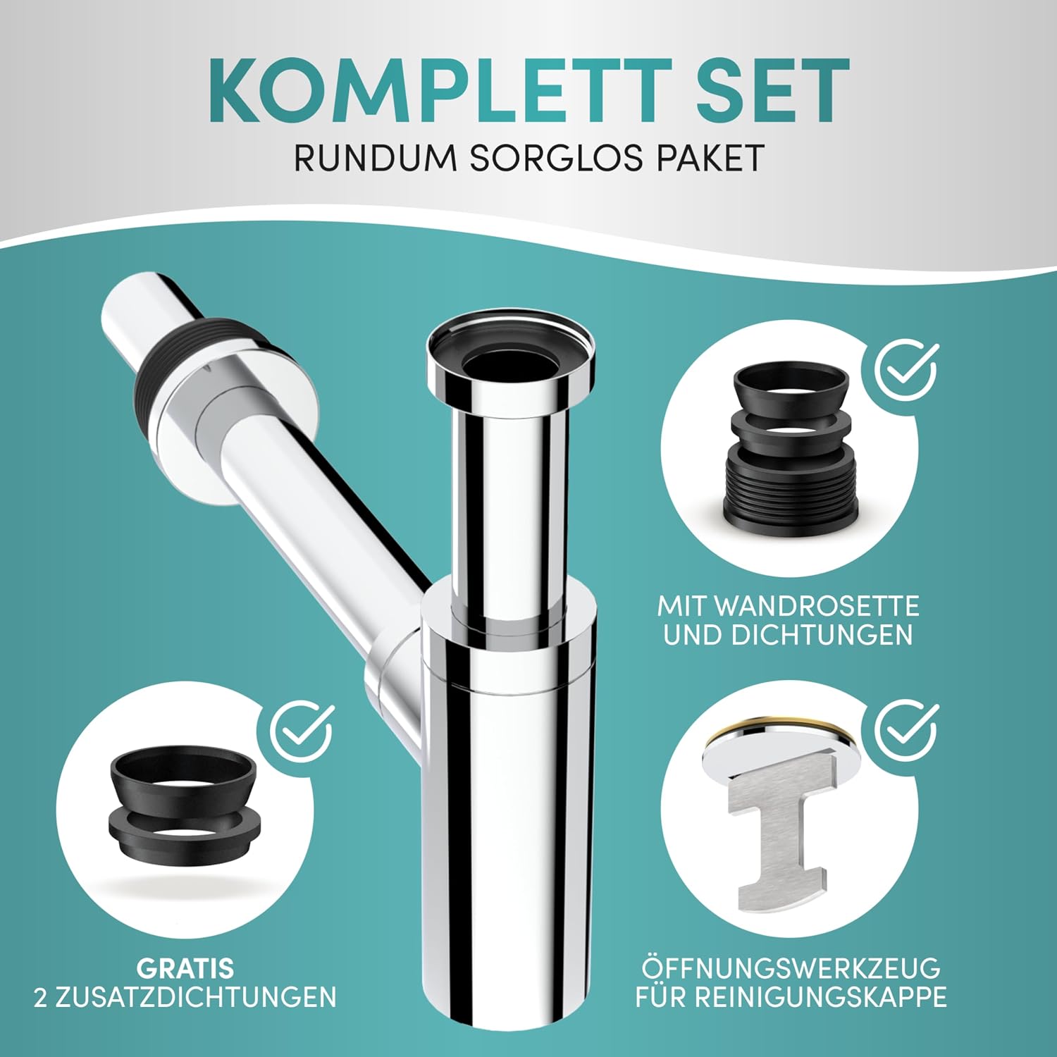 Thumbnail 1 de Engelbach Design Siphon 1 1/4" für Waschbecken