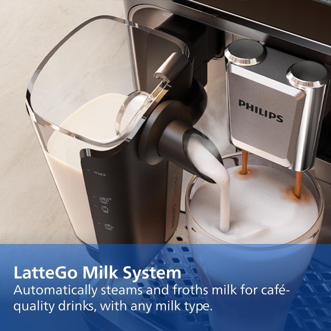 Detalle de Philips 4400 Series EP4447/90 Fully Automatic Espresso Machine, LatteGo, 12 Drinks