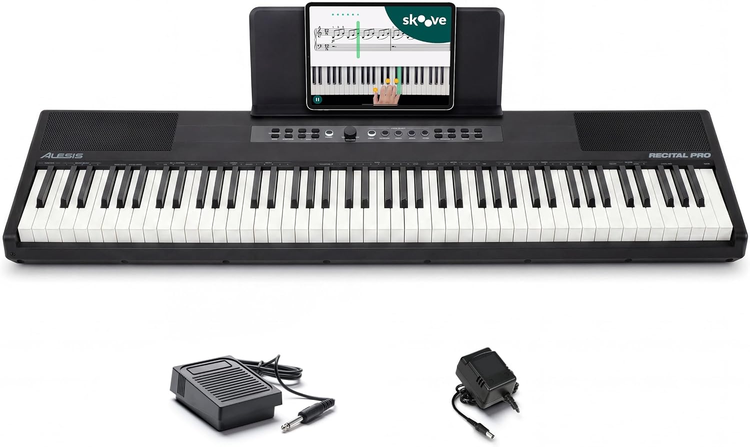 Detalle de Alesis Recital Pro MKII 88-Key Digital Piano with Hammer-Action Keys