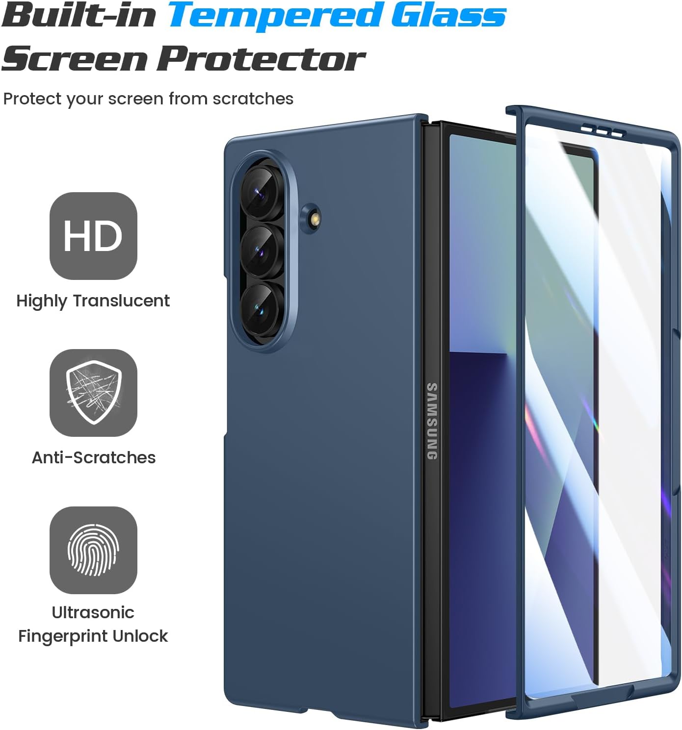 Detalle 2 de Doeshine Z Fold 7 case Ultra Slim