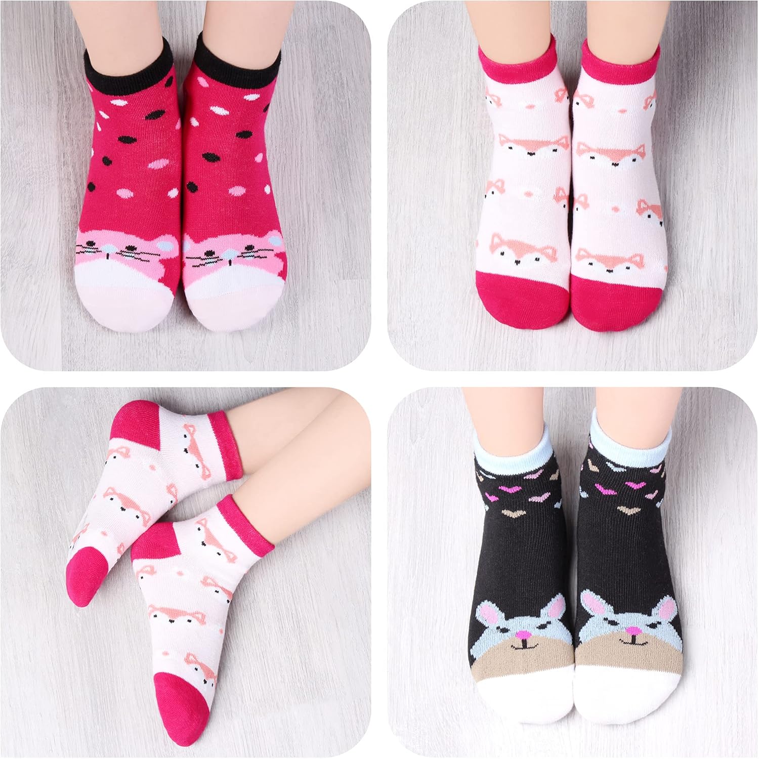 Thumbnail 3 de Libella 12 paia di calzini da ginnastica per bambini (1-12 anni), a pois e strisce colorati