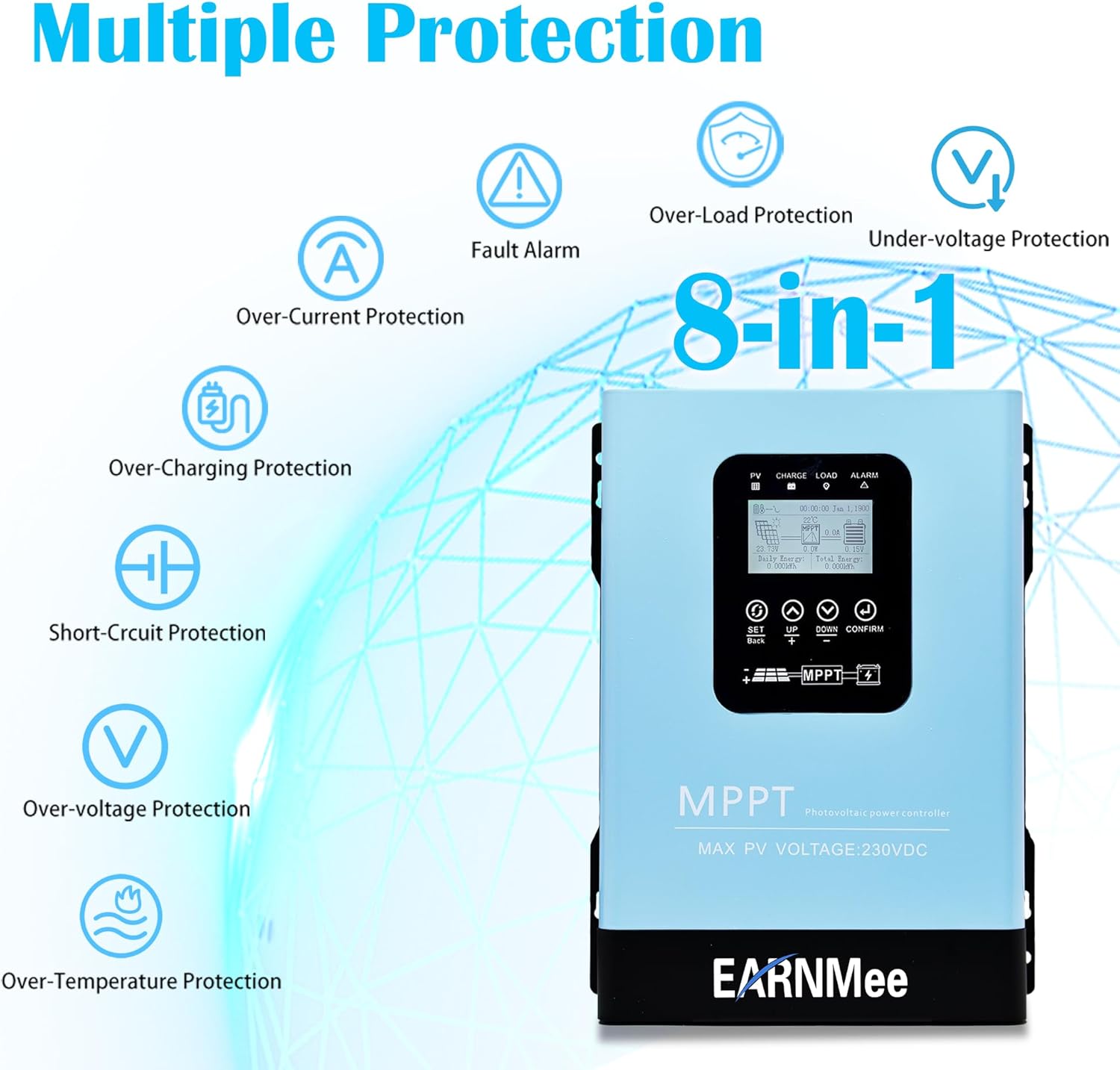 Thumbnail 2 de EARNMee 120A MPPT solar charge controller ⚡