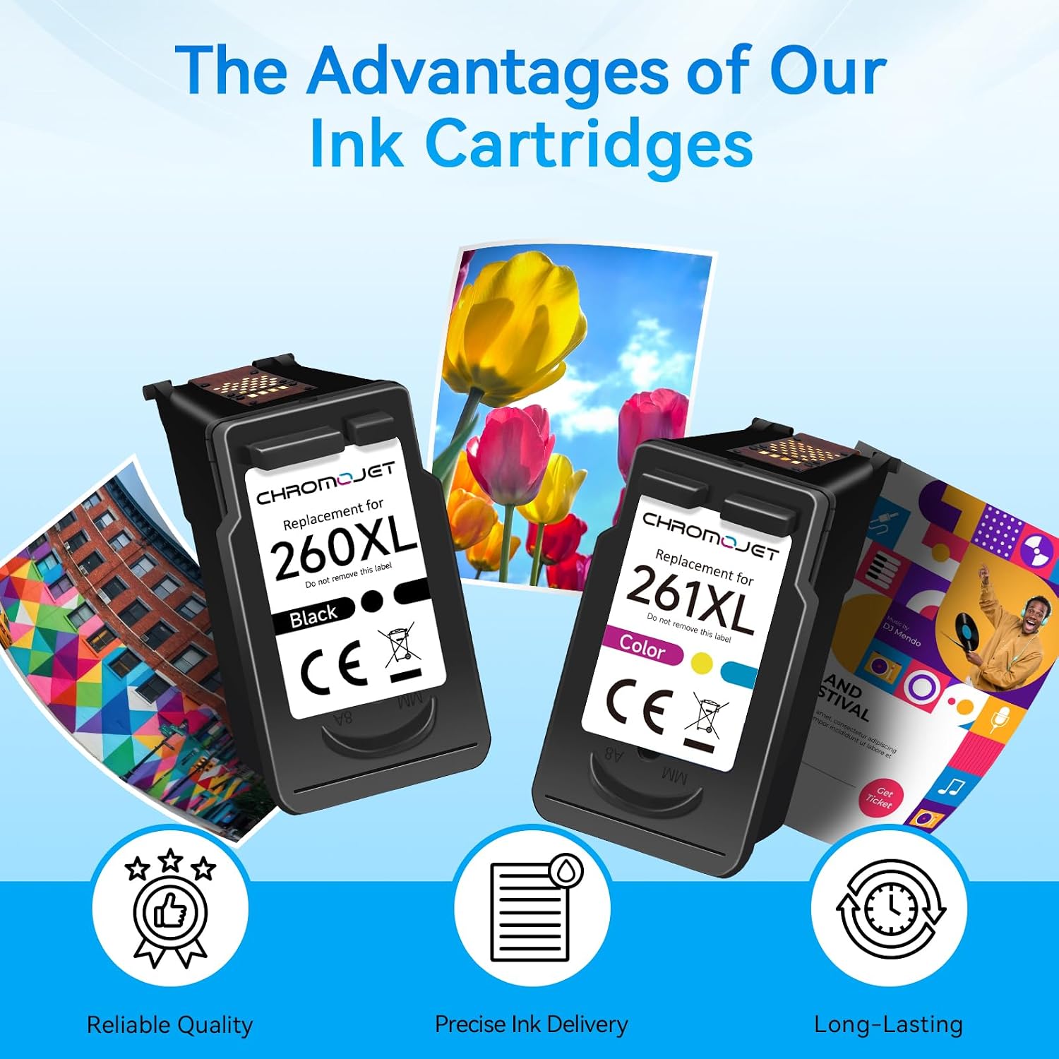 Thumbnail 3 de 260/261 Replacement Ink Cartridges 2-Pack